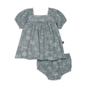 Gauzy Toile Countryside Dress & Bloomer Outfit 24m